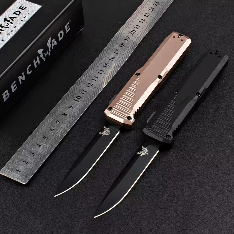 Benchmade蝴蝶4600直跳刀 黑刃