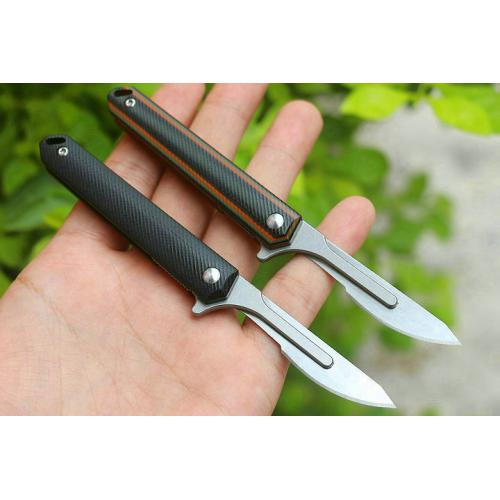 Jj006B multi-purpose knife (G10 dual color) only available in black G10