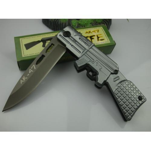 AK47 quick opening folding knife (X22 gray)