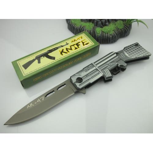 AK47 quick opening folding knife (X22 gray)