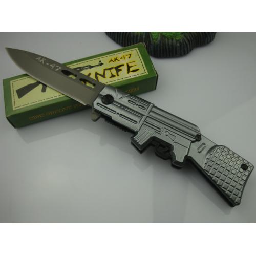 AK47 quick opening folding knife (X22 gray)