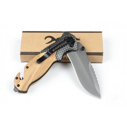 Browning X50 quick opening folding knife (marked on olive wood)