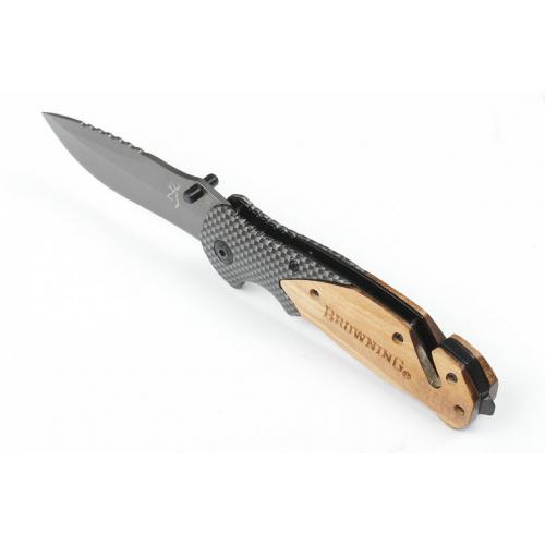 Browning X50 quick opening folding knife (marked on olive wood)