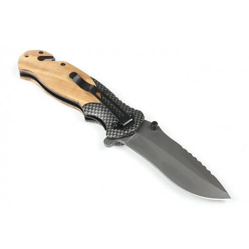 Browning X50 quick opening folding knife (marked on olive wood)