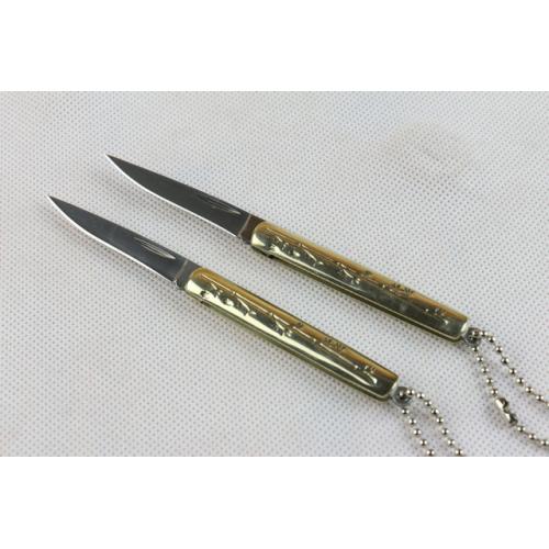 Canglang 5905 Copper Handle Bamboo Leaf Portable Knife