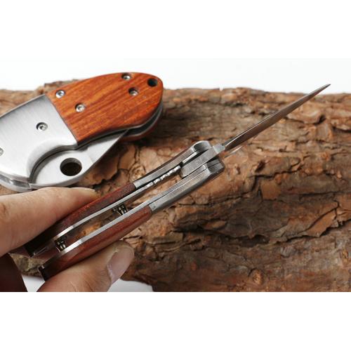 Exquisite imitation small armor folding knife (Red Tengmu)