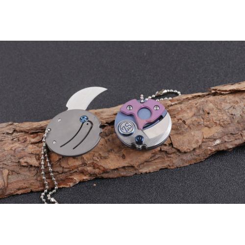 Titanium handle coin knife (two colors) only available in blue