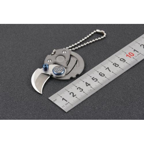 Titanium handle coin knife (two colors) only available in blue