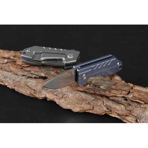 HY quick opening D-head bearing small folding knife (two-color)