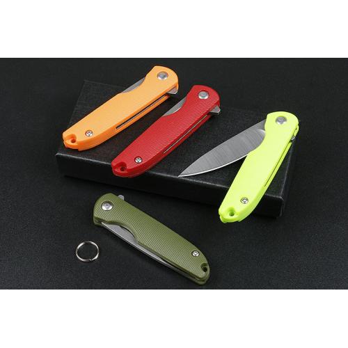 Jj066 rubber handle folding knife