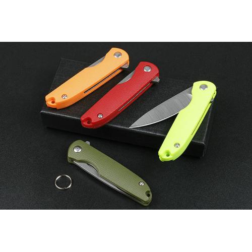 Jj066 rubber handle folding knife