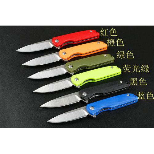 Jj066 rubber handle folding knife