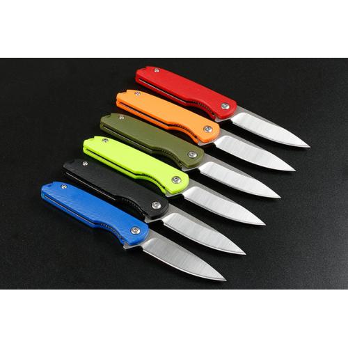 Jj066 rubber handle folding knife