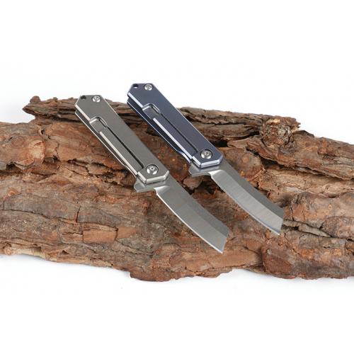 Titanium handle quick opening small brake quick opening (two types of razors)