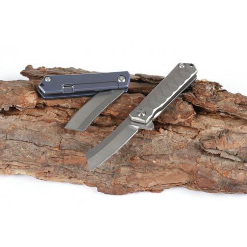 Titanium handle quick opening small brake quick opening (two types of razors)