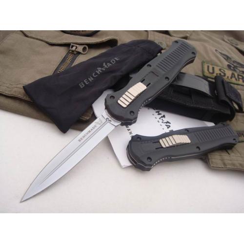 Imitation Butterfly Double Sharp Straight Bullet Knife (Black)