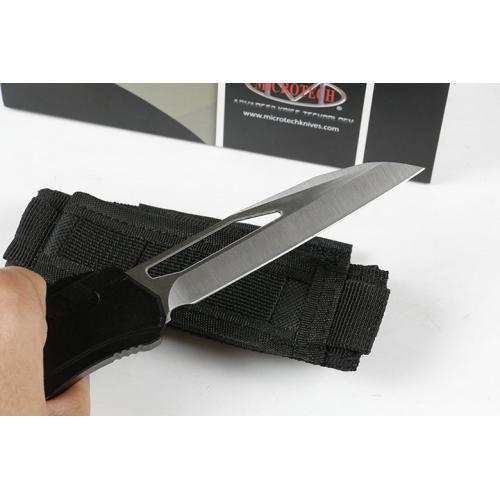 A2 Micro Technology Straight Out Knife (Sand Light Black Handle)