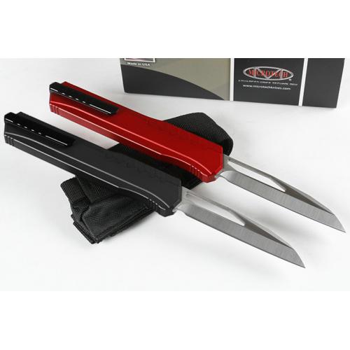 A2 Micro Technology Straight Out Knife (Sand Light Black Handle)
