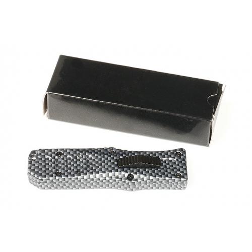 Small No.3 straight out knife (carbon fiber pattern)