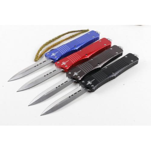 Ultra precision imitation micro technology Tyrannosaurus straight out spring knife (four-color)
