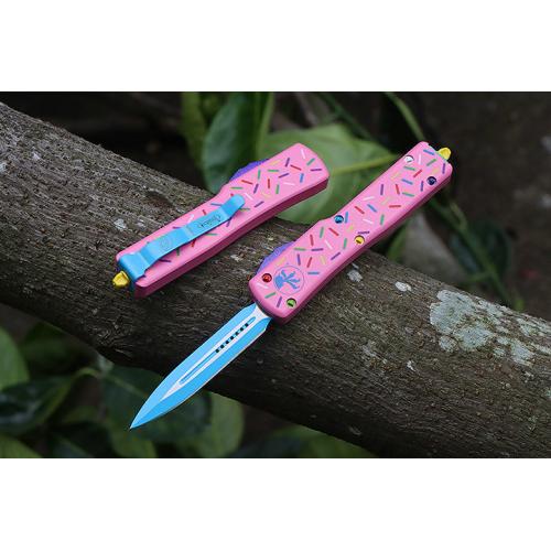 Micro Tech Doughnut UT Straight Knife (Two Small Sizes)