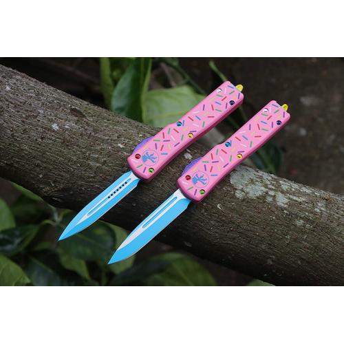 Micro Tech Doughnut UT Straight Knife (Two Small Sizes)