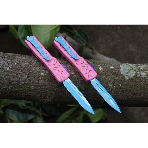 Micro Tech Doughnut UT Straight Knife (Two Small Sizes)