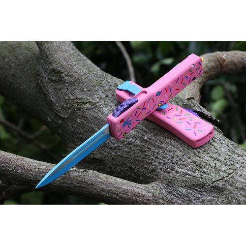 Micro Tech Doughnut UT Straight Knife (Two Small Sizes)