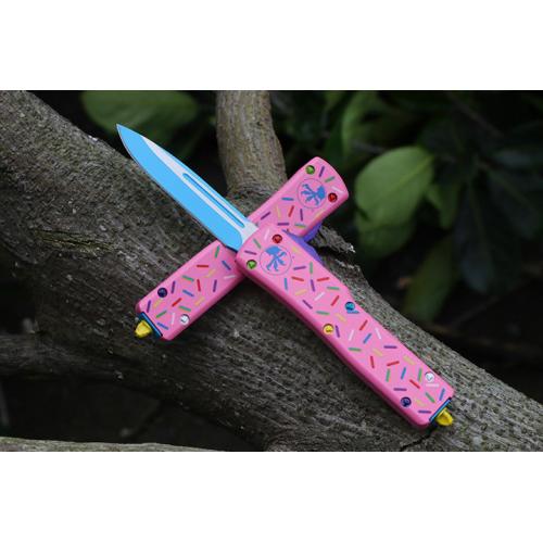 Micro Tech Doughnut UT Straight Knife (Two Small Sizes)