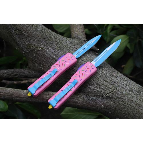 Micro Tech Doughnut UT Straight Knife (Two Small Sizes)