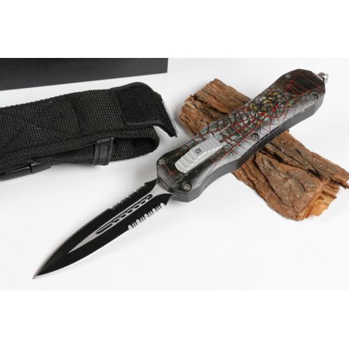 Micro tech Red Spider Straight out Spring Knife (two models) with only double tips