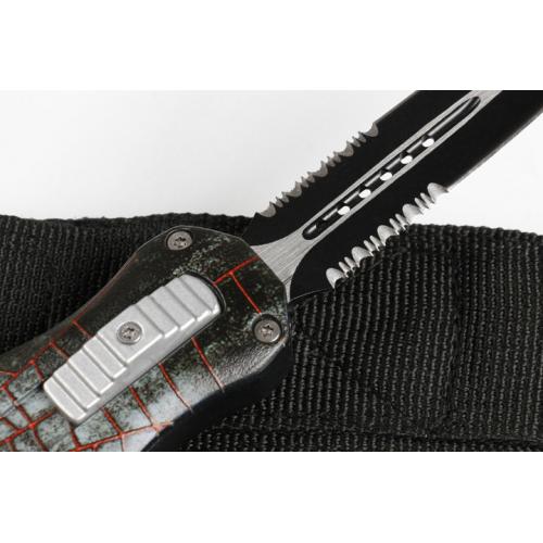 Micro tech Red Spider Straight out Spring Knife (two models) with only double tips