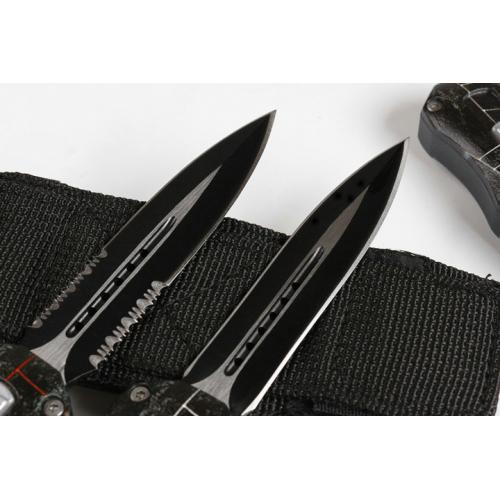 Micro tech Red Spider Straight out Spring Knife (two models) with only double tips