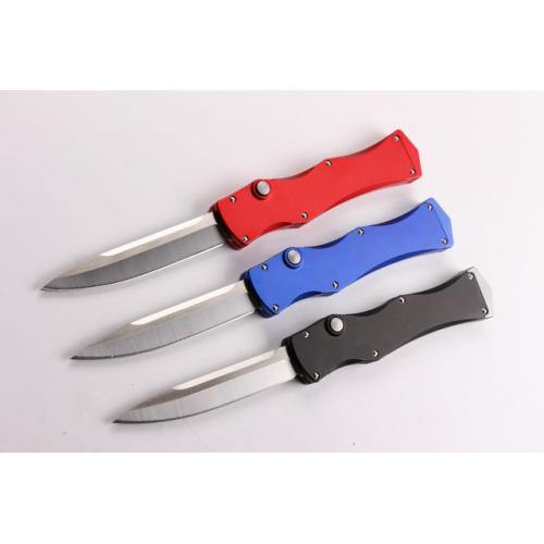 Micro Tech Three Color Straight Out Knife (available in red)