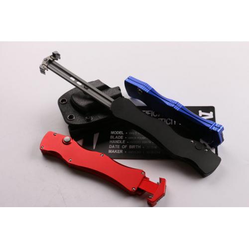 Micro Tech Three Color Straight Out Knife (available in red)