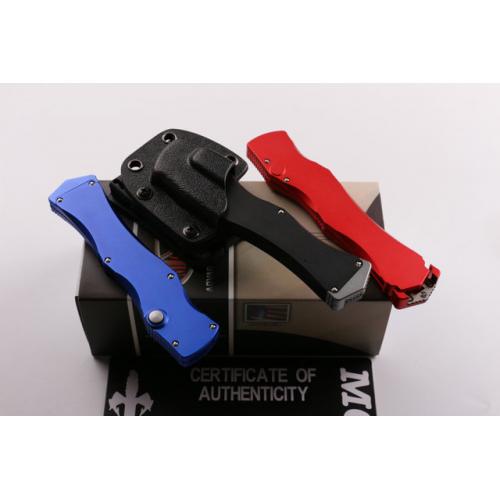 Micro Tech Three Color Straight Out Knife (available in red)