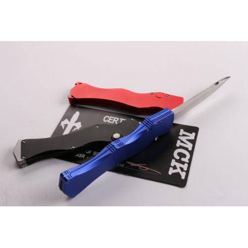 Micro Tech Three Color Straight Out Knife (available in red)