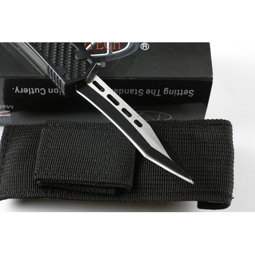 Micro technology Holy Ant Straight Knife (Carbon Fiber Pattern Black Two Styles)
