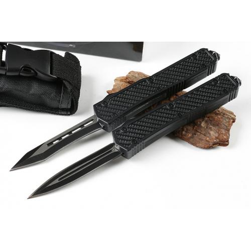 Micro technology Holy Ant Straight Knife (Carbon Fiber Pattern Black Two Styles)