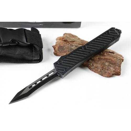 Micro technology Holy Ant Straight Knife (Carbon Fiber Pattern Black Two Styles)