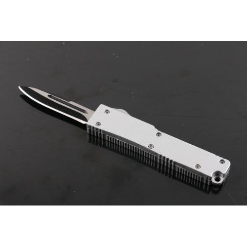 Four color pocket single blade straight elastic knife