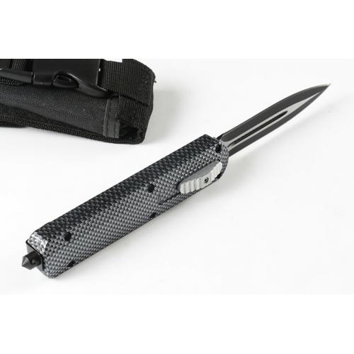 Micro Tech Avengers Straight Out Knife (Carbon Fiber Pattern)