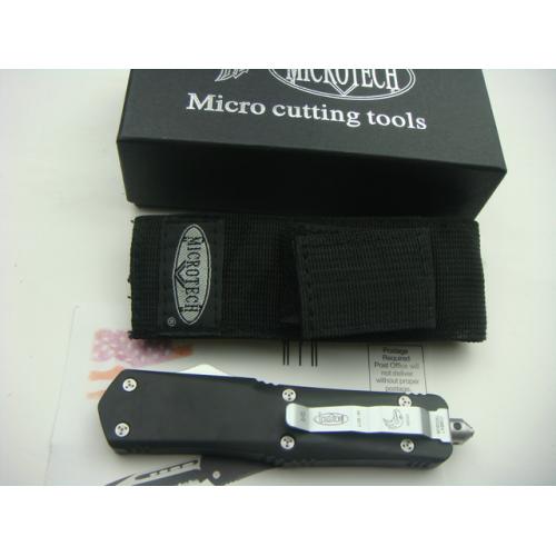 Micro technology A07 injured toothed dragon Single edged half toothed black and white blade