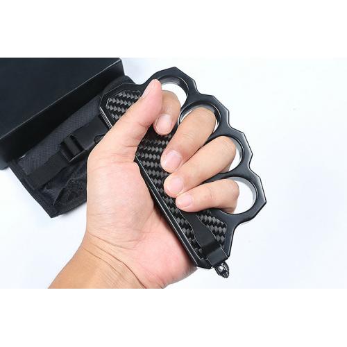 Micro Tech Fist Set Double Sharp Straight Knife (Carbon Fiber Type 2)