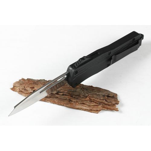 Micro technology E07 injured tooth dragon single blade straight out knife (mirror light)