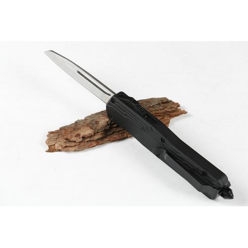 Micro technology E07 injured tooth dragon single blade straight out knife (mirror light)
