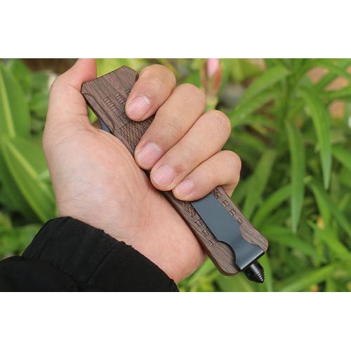 Imitation Tree Grain Large 161 Straight Knife (Damascus)