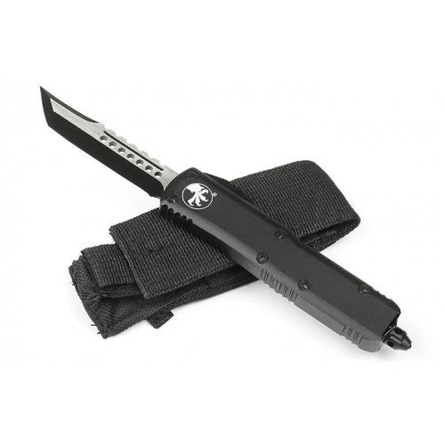 Micro technology UT large straight out knife (black brushed)