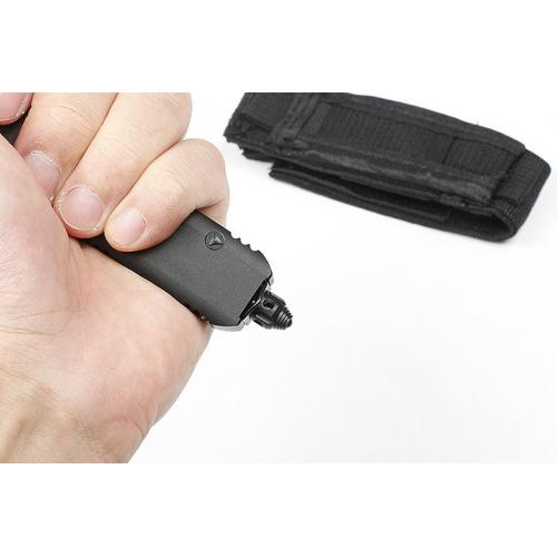 Micro technology UT large straight out knife (black brushed)