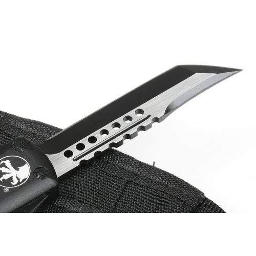 Micro technology UT large straight out knife (black brushed)